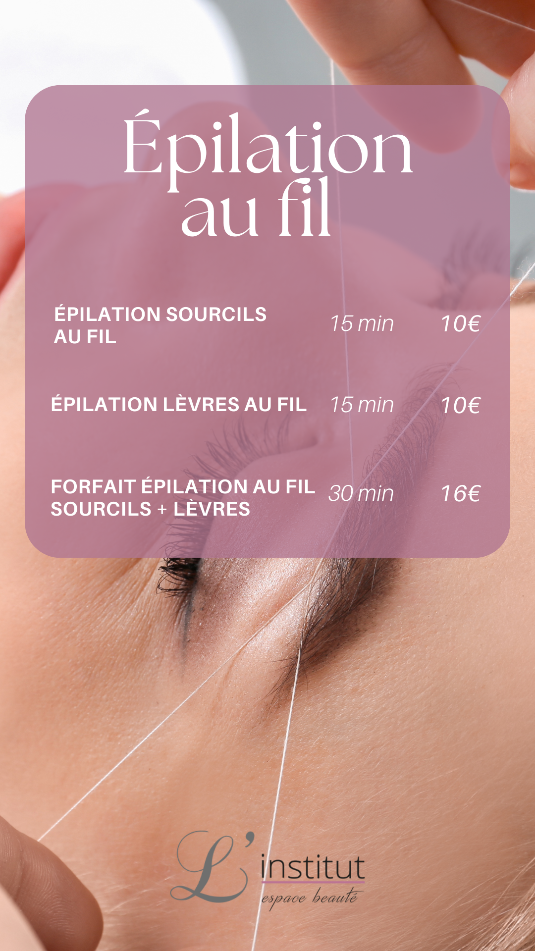 Tarifs institut de beauté — slide 3